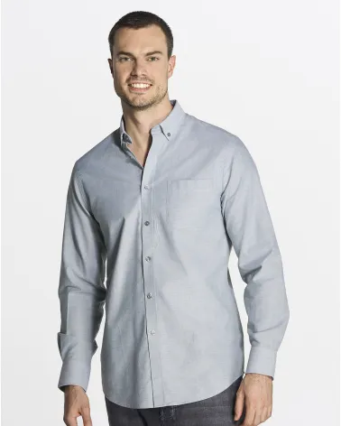 CAMISA DE VESTIR OXFORD SILVER