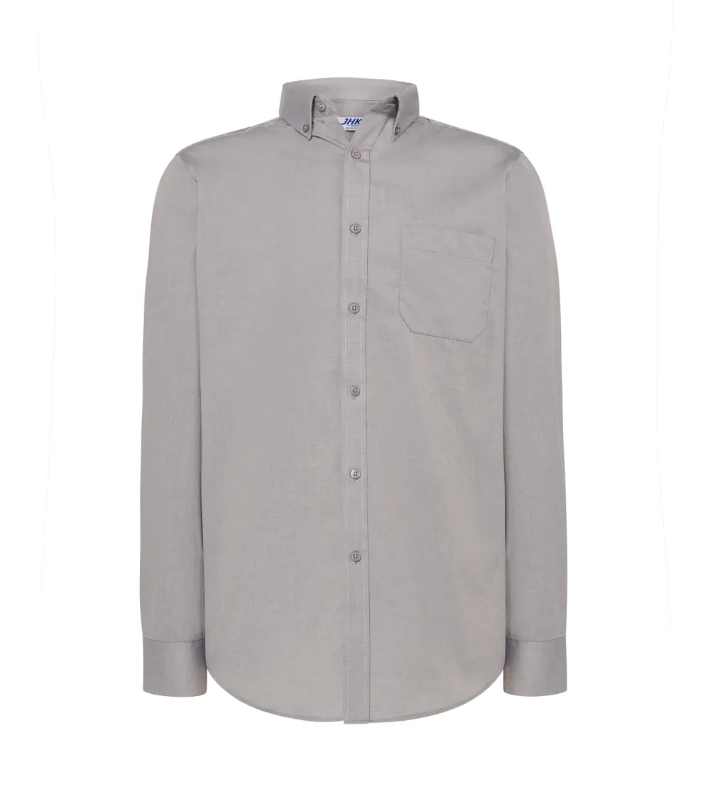 CAMISA DE VESTIR OXFORD SILVER