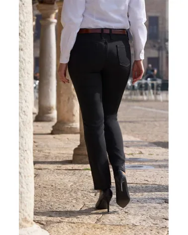 PANTALÓN CINCO BOLSILLOS BIELÁSTICO MUJER ESPALDA