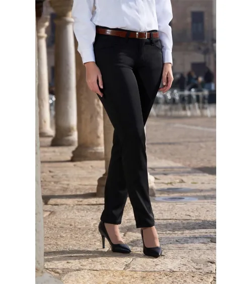 PANTALÓN CINCO BOLSILLOS BIELÁSTICO MUJER FRENTE