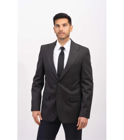 AMERICANA HOMBRE ANTIMANCHAS LANA GRIS FRENTE