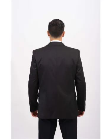 AMERICANA HOMBRE ANTIMANCHAS LANA GRIS ESPALDA