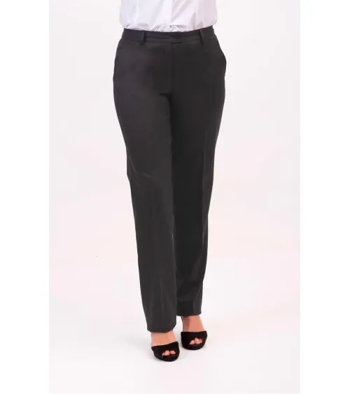 PANTALON MUJER ANTIMANCHAS LANA GRIS FRENTE