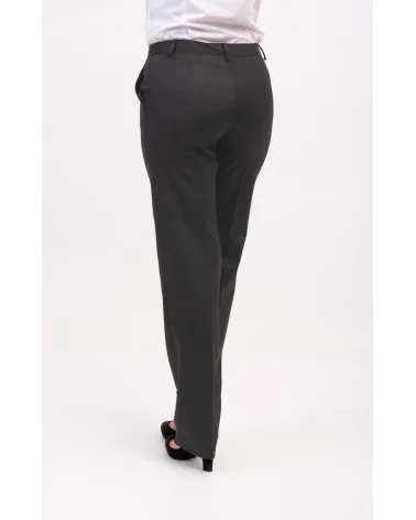 PANTALON MUJER ANTIMANCHAS LANA GRIS ESPALDA