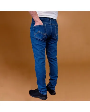 PANTALON VAQUERO ELÁSTICO HOMBRE STONE ATRÁS