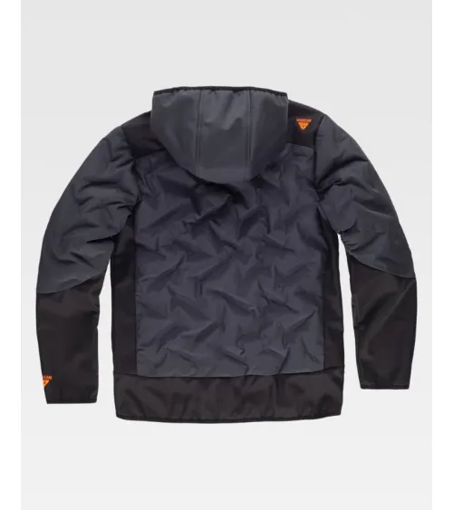 CHAQUETA WORKSHELL ACOLCHADA GRIS OSCURO FRENTE