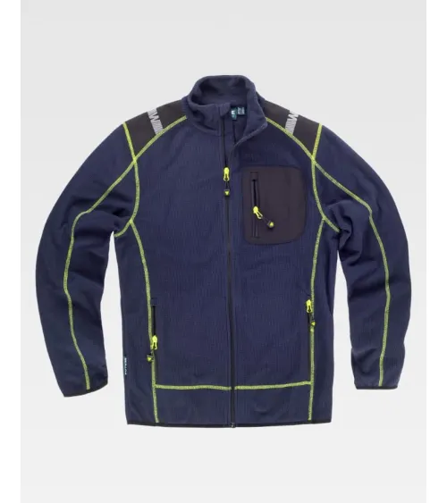 CHAQUETA POLAR RIBETES CONTRASTE MARINO EJEMPLO DE USO