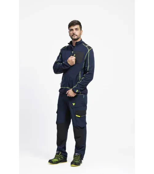 CHAQUETA POLAR RIBETES CONTRASTE MARINO EJEMPLO DE USO