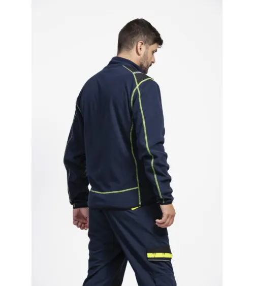 CHAQUETA POLAR RIBETES CONTRASTE MARINO EJEMPLO DE USO