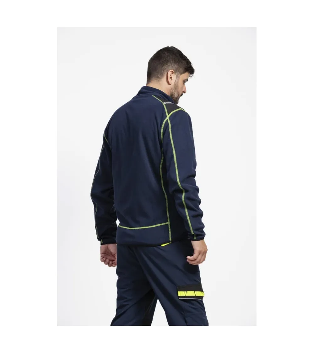 CHAQUETA POLAR RIBETES CONTRASTE MARINO EJEMPLO DE USO