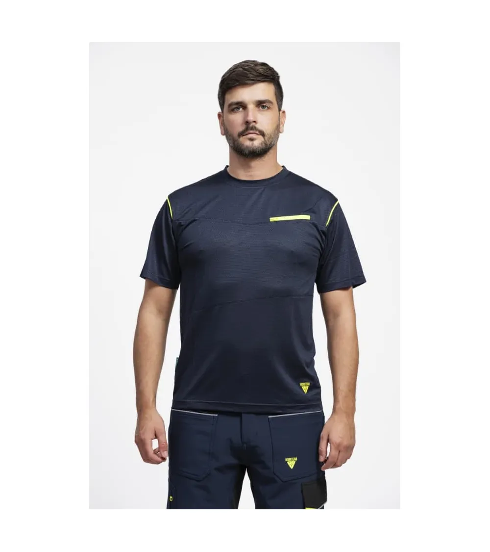 CAMISETA TEJIDO DEPORTIVO SECADO RÁPIDO AZUL MARINO