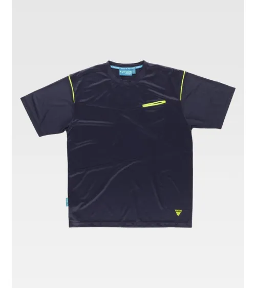 CAMISETA TEJIDO DEPORTIVO SECADO RÁPIDO AZUL MARINO
