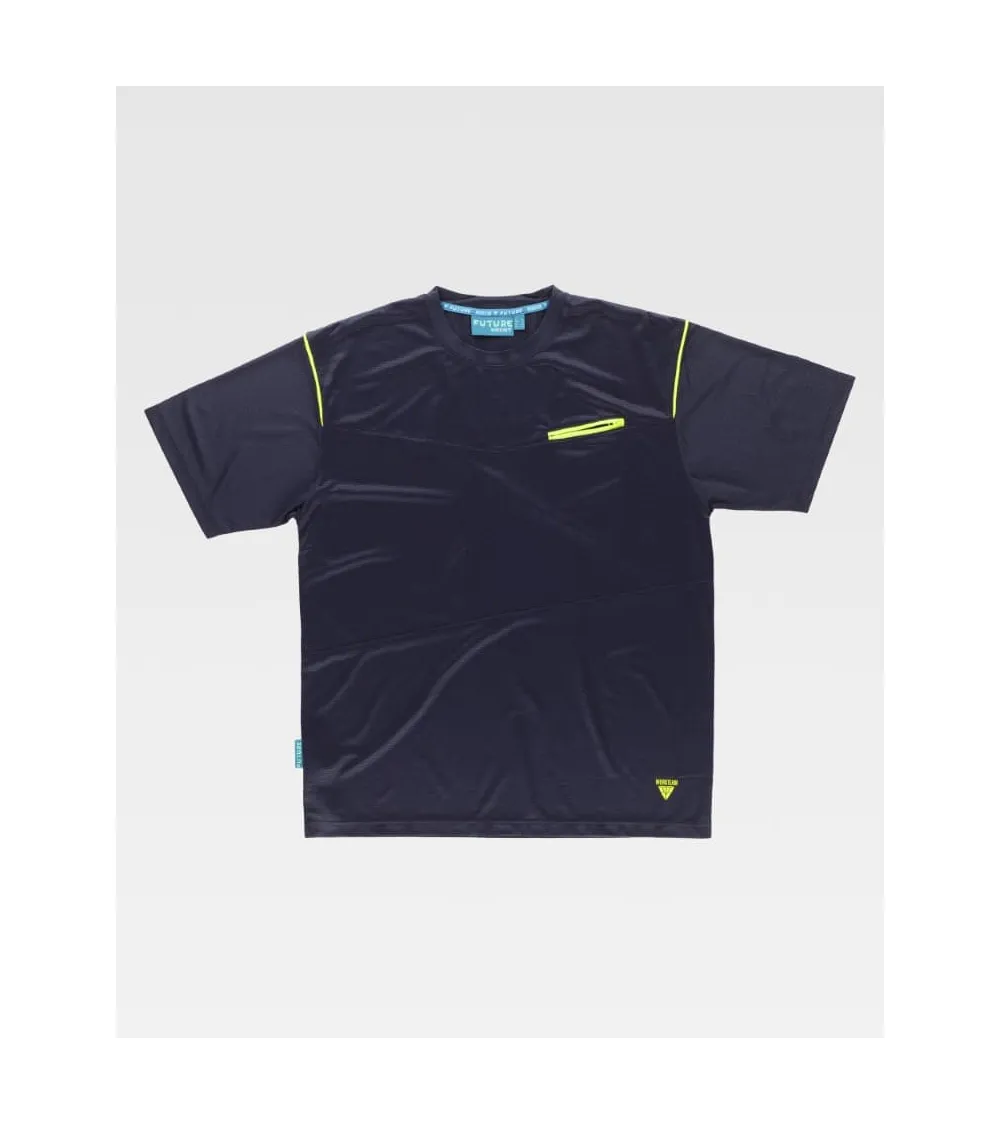 CAMISETA TEJIDO DEPORTIVO SECADO RÁPIDO AZUL MARINO