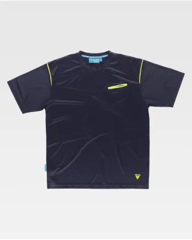 CAMISETA TEJIDO DEPORTIVO SECADO RÁPIDO AZUL MARINO FRENTE