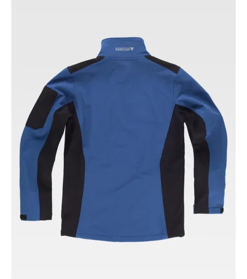 WORKSHELL ELÁSTICO CON FORRO POLAR AZUL