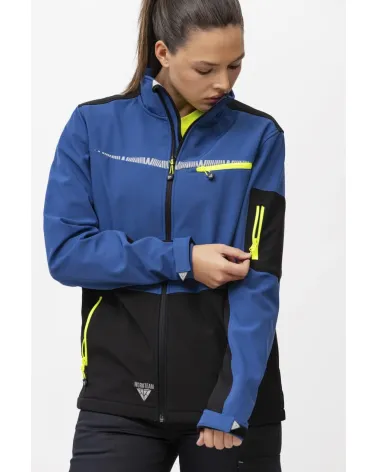 WORKSHELL ELÁSTICO CON FORRO POLAR AZUL
