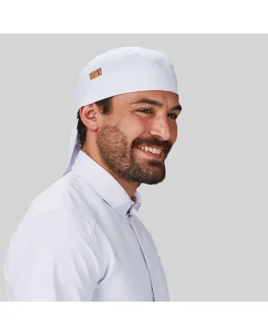 GORRO PIRATA TEJIDO RECICLADO MICROFIBRA BLANCO