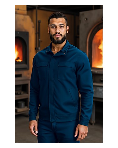 CHAQUETA IGNÍFUGA 100% ALGODÓN FR