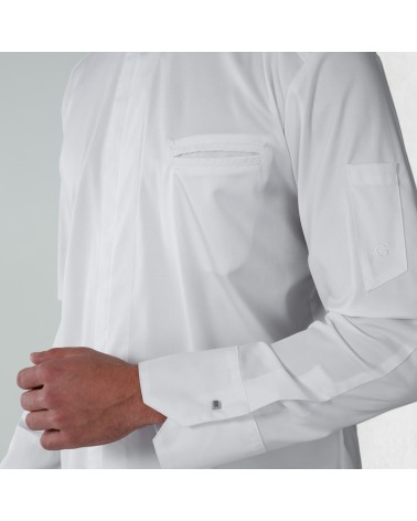 CHAQUETA COCINA CUELLO MAO SLIM FIT