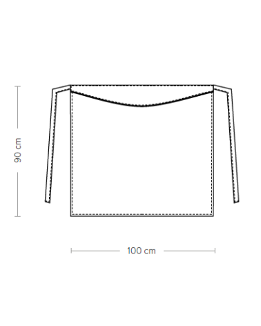 DELANTAL FRANCES COLORES CON VIVOS