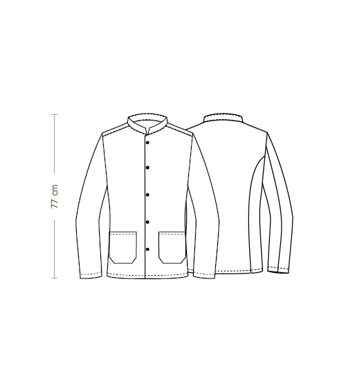 CHAQUETA PIER BLANCA ALGODÓN