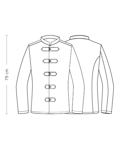 CHAQUETA HOSTELERÍA SLIM BLANCA