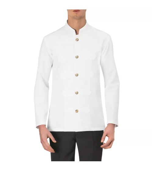 CHAQUETA HOSTELERÍA PIER SLIM BLANCA