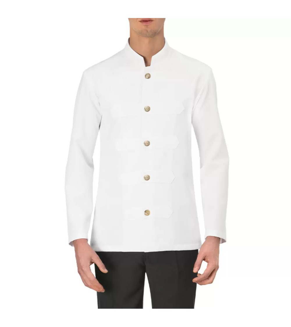 CHAQUETA HOSTELERÍA PIER SLIM BLANCA