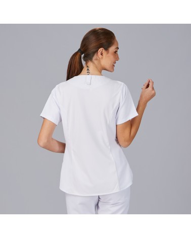 BLUSA MUJER CUELLO PICO 100% POLIESTER