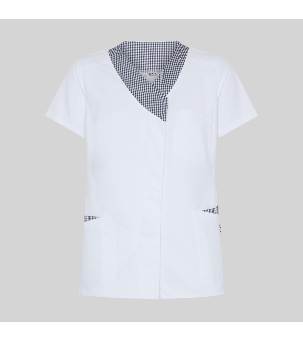 BLUSA MUJER CUELLO PICO 100% POLIESTER