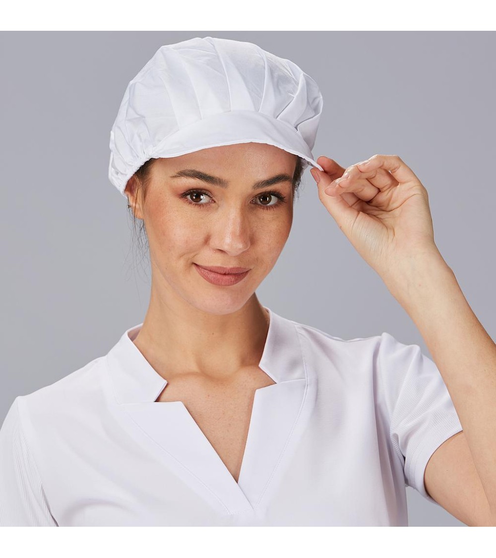 GORRA UNISEX POPELIN BLANCA 35% ALGODÓN