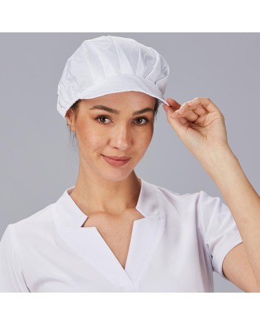 GORRA UNISEX POPELIN BLANCA 35% ALGODÓN