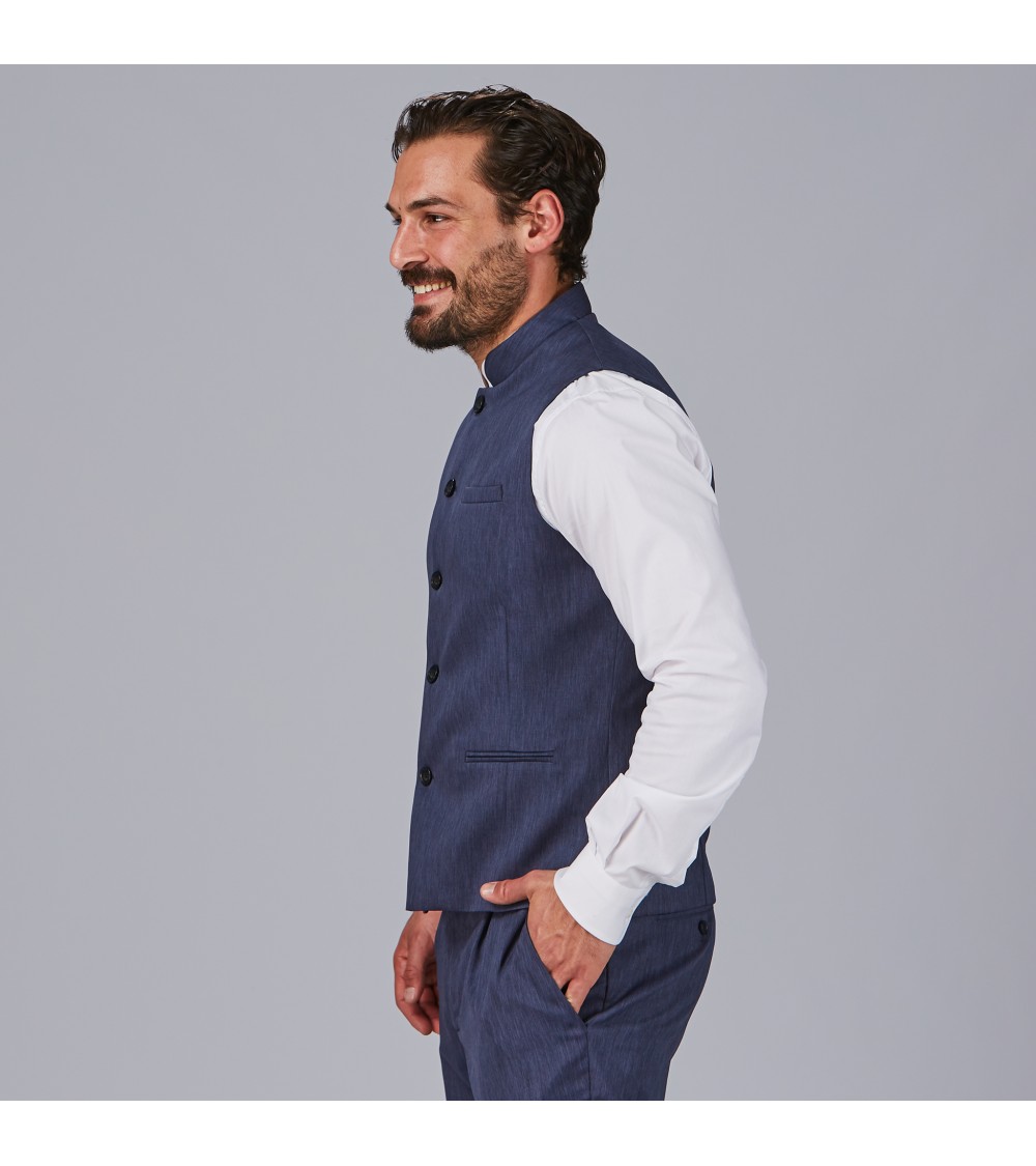 CHALECO MAO BIELASTICO JASPEADO