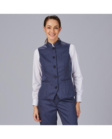 CHALECO MUJER BIELASTICO JASPEADO