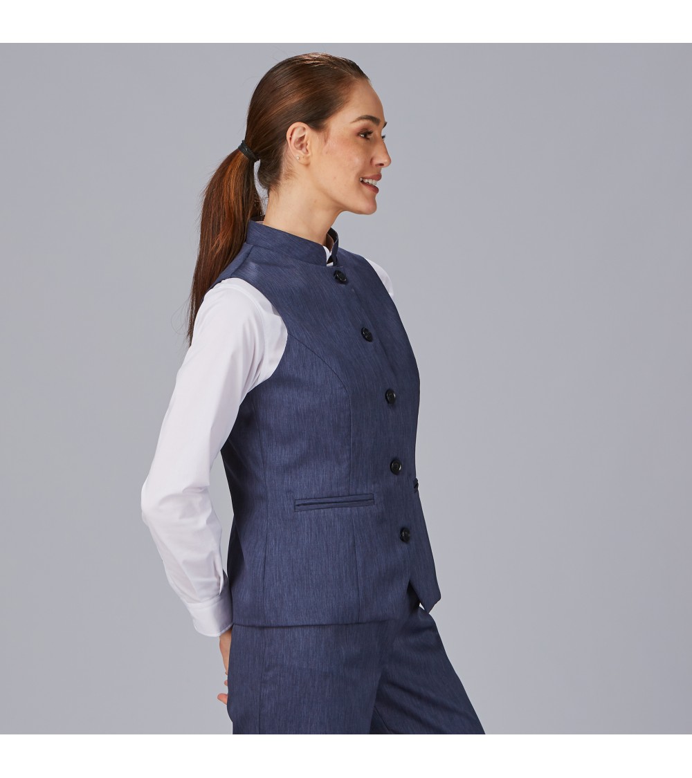 CHALECO MUJER BIELASTICO JASPEADO