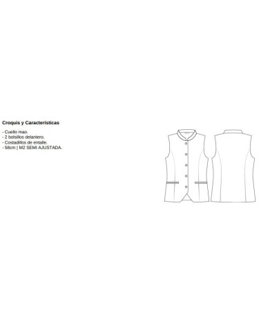 CHALECO MUJER BIELASTICO JASPEADO