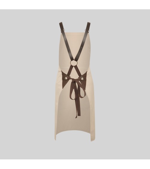 DELANTAL PETO DE PIEL Y ESPIGA PARA HOSTELERIA