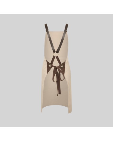 DELANTAL PETO DE PIEL Y ESPIGA PARA HOSTELERIA