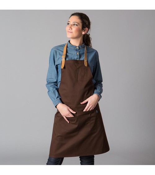 DELANTAL CON PETO CUERO PROFESIONAL