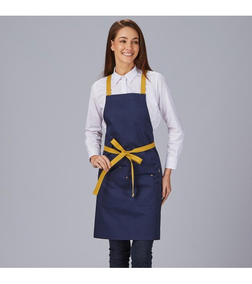 DELANTAL PETO TIRANTES CONTRASTE PROFESIONAL