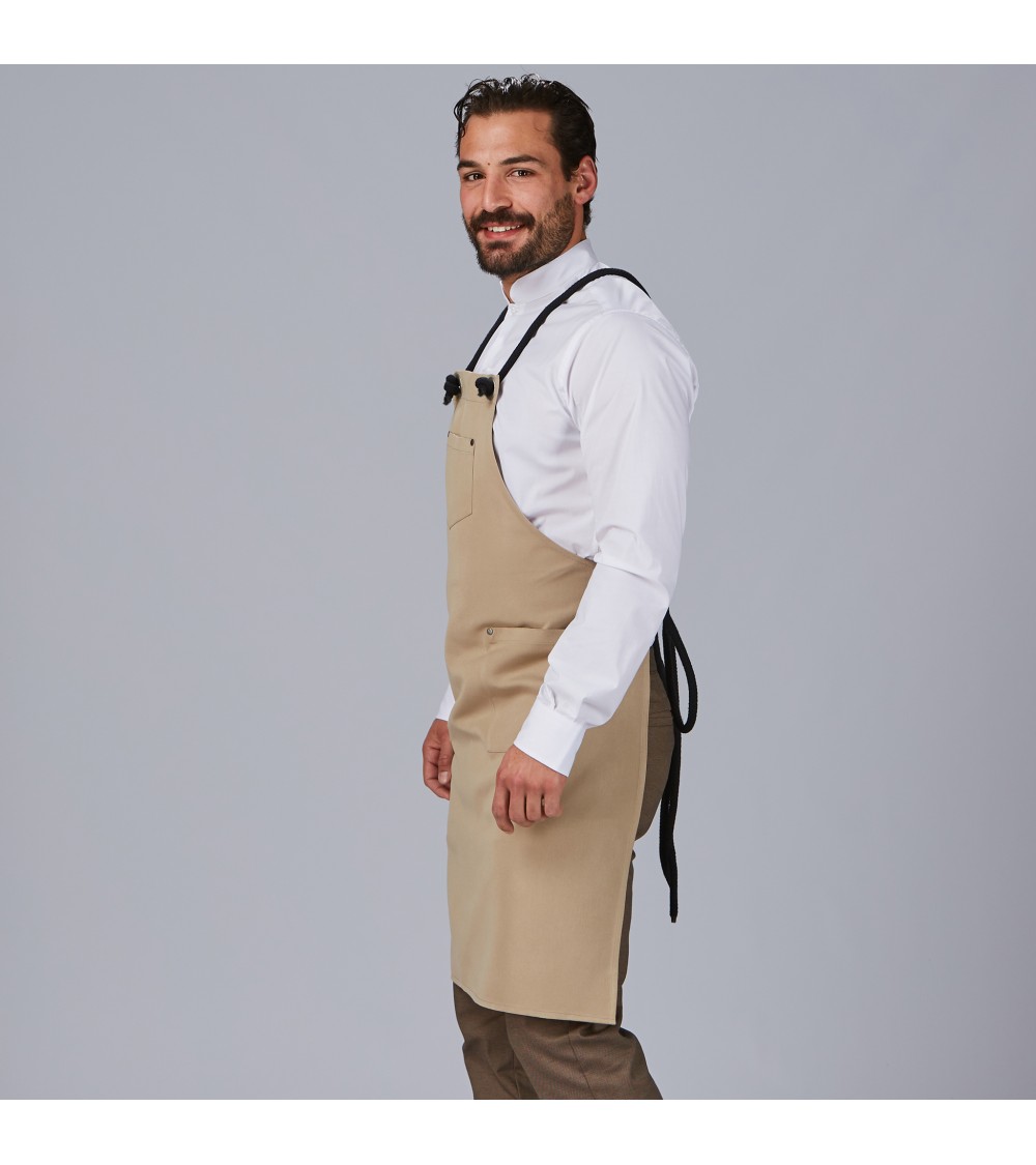 DELANTAL PETO CORDON TRENZADO 100% ACRILICO