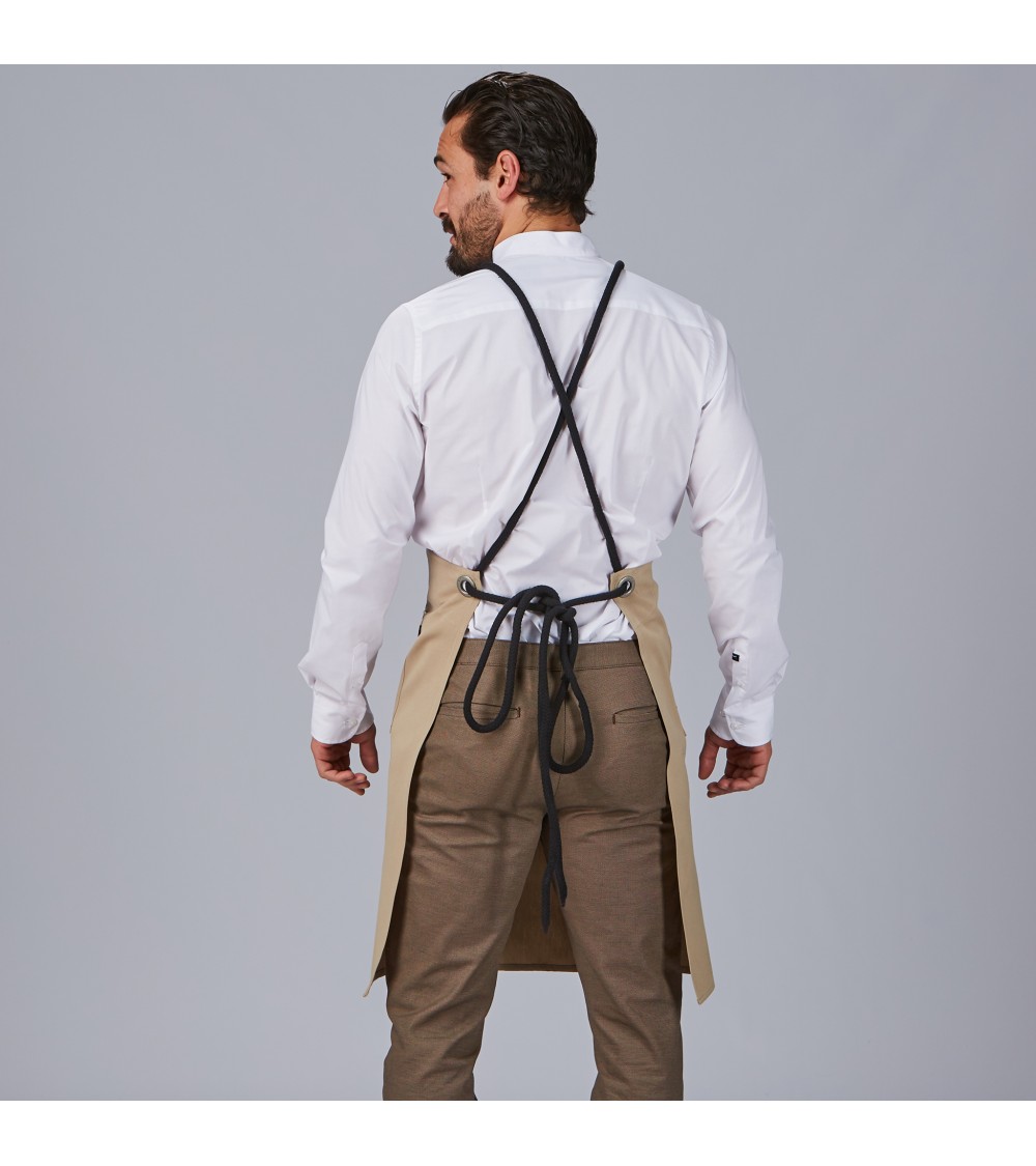 DELANTAL PETO CORDON TRENZADO 100% ACRILICO