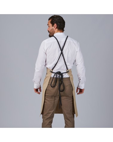 DELANTAL PETO CORDON TRENZADO 100% ACRILICO