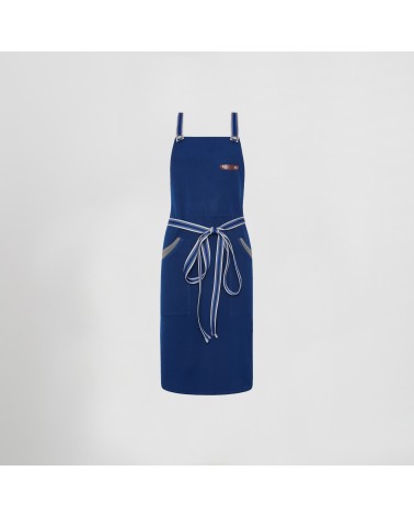 DELANTAL PETO BICOLOR RAYAS PROFESIONAL