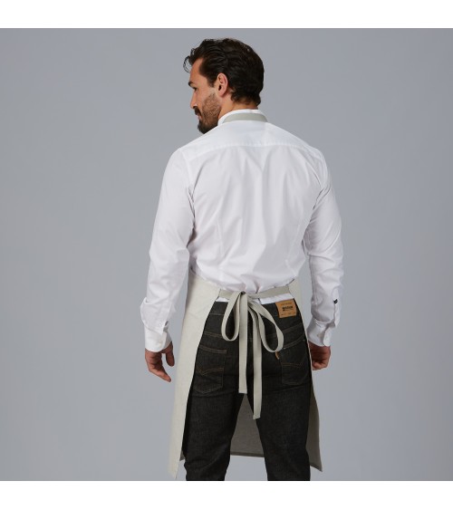 DELANTAL PETO BICOLOR 100% ACRILICO