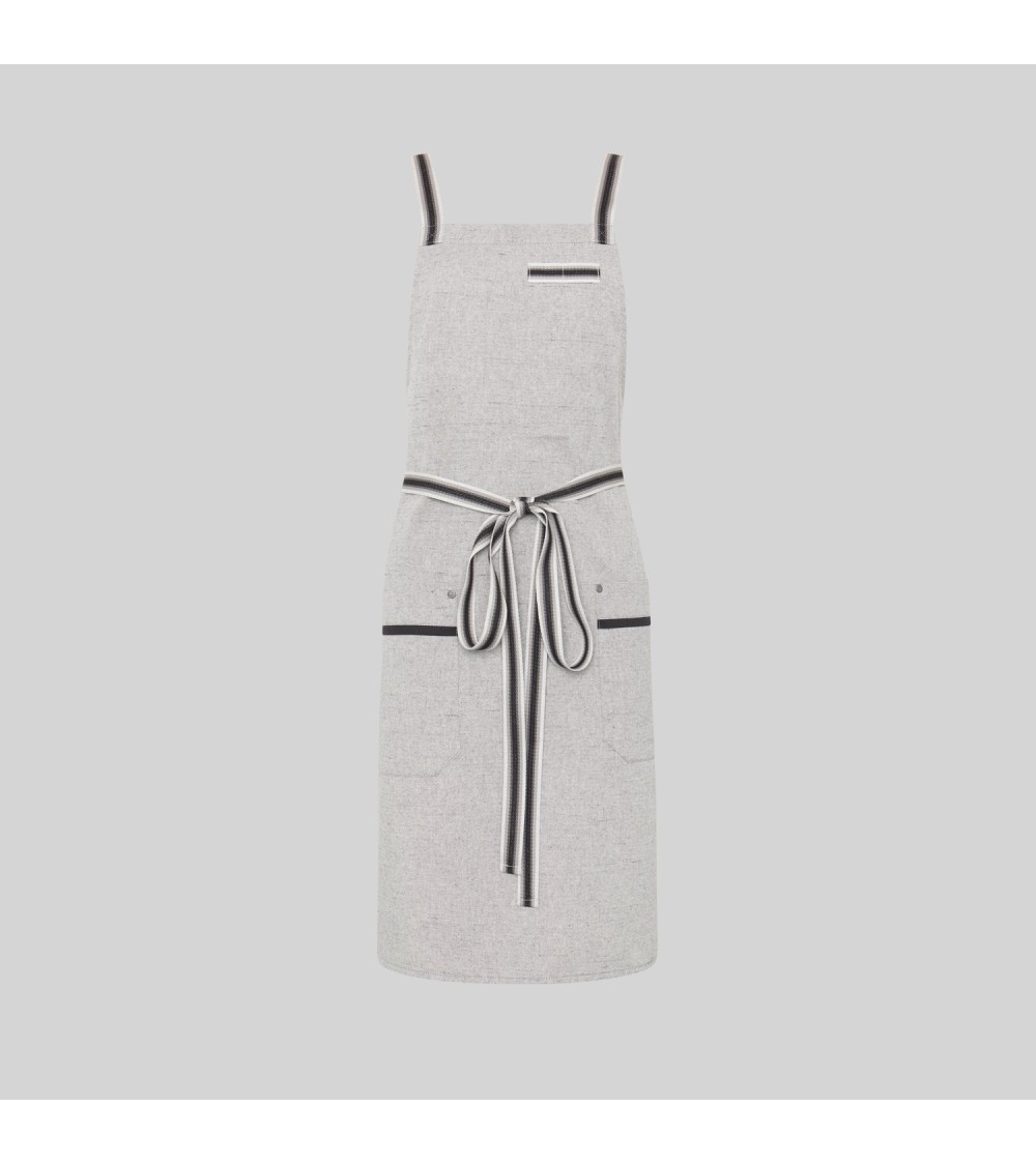 DELANTAL PETO CON CINTAS UNISEX