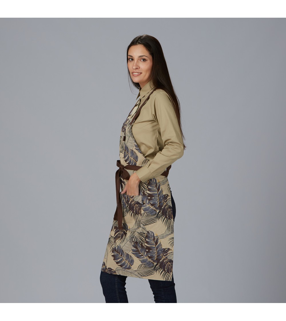 DELANTAL PETO ESTAMPADO UNISEX