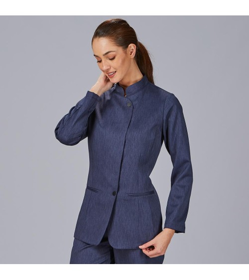 CHAQUETA MUJER CUELLO MAO BIELASTICO