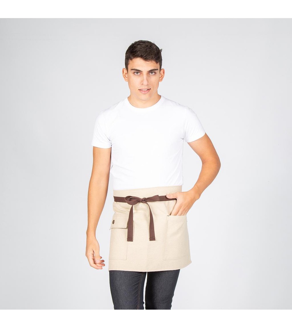 DELANTAL CORTO BEIGE