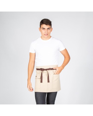 DELANTAL CORTO BEIGE